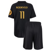 Real Madrid Rodrygo Goes #11 3rd trikot Kinder 2023-24 Kurzarm (+ Kurze Hosen)